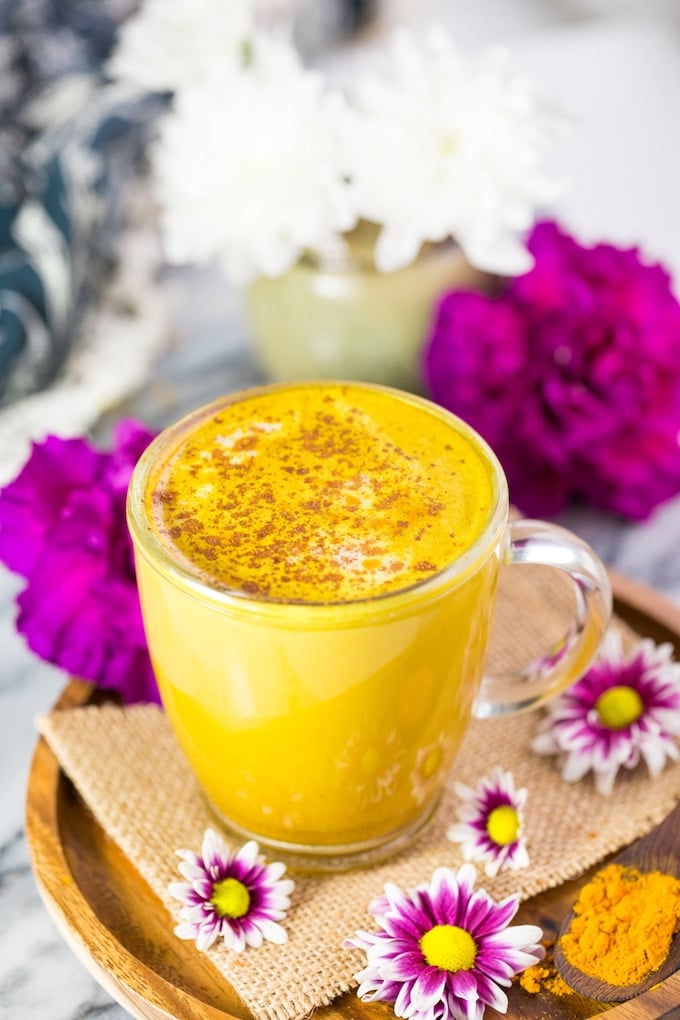 Golden turmeric tea